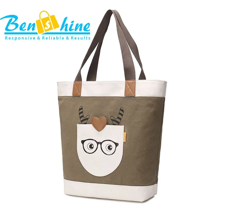 Custom Canvas Bag Reference cb3 SKU cb3 manufactured at Benshine's Xiamen factory