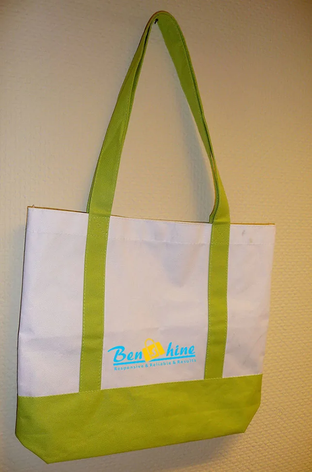 custom tote bag SKU Tote Bag16 manufactured at Benshine's Xiamen factory