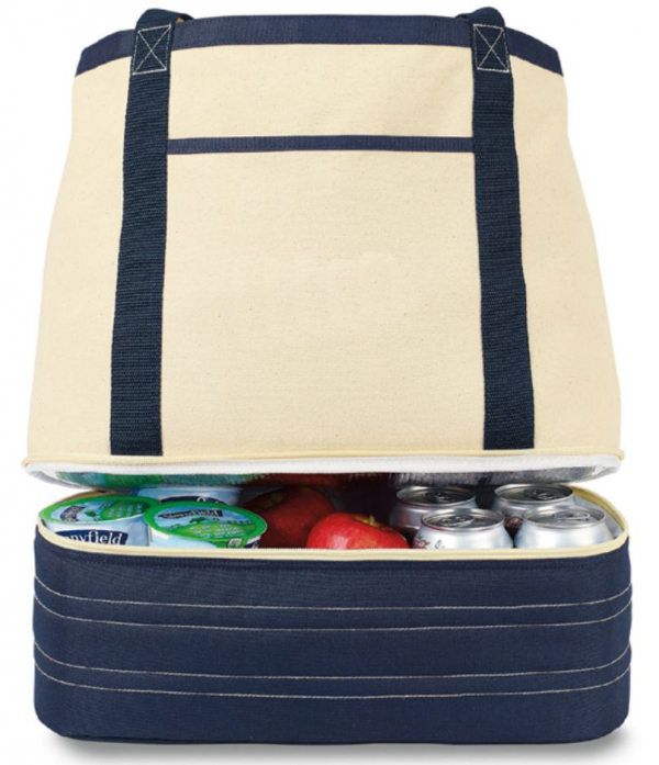 Tote canvas cooler